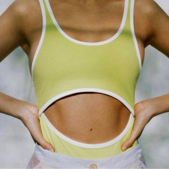 Urban Outfitters Out From Under Jax Neon cut out bodysuit size Medium - Picture 2 of 11